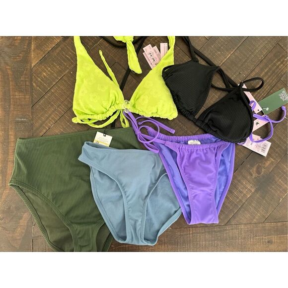 Target Brands 5 Piece Bikini Separates Bundle Size XS New - Picture 1 of 4